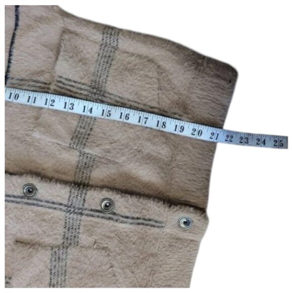 Rino & Pelle tan plaid bubbly designer jacket size L - Picture 7 of 7